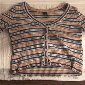 Very cute striped crop top